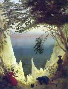 Caspar David Friedrich Chalk cliffs on Rugen by Caspar David Friedrich Germany oil painting artist